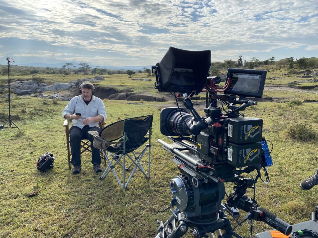 Interview setup for interviewing sound recordist Seb Dunn for Apple TV Earthsounds